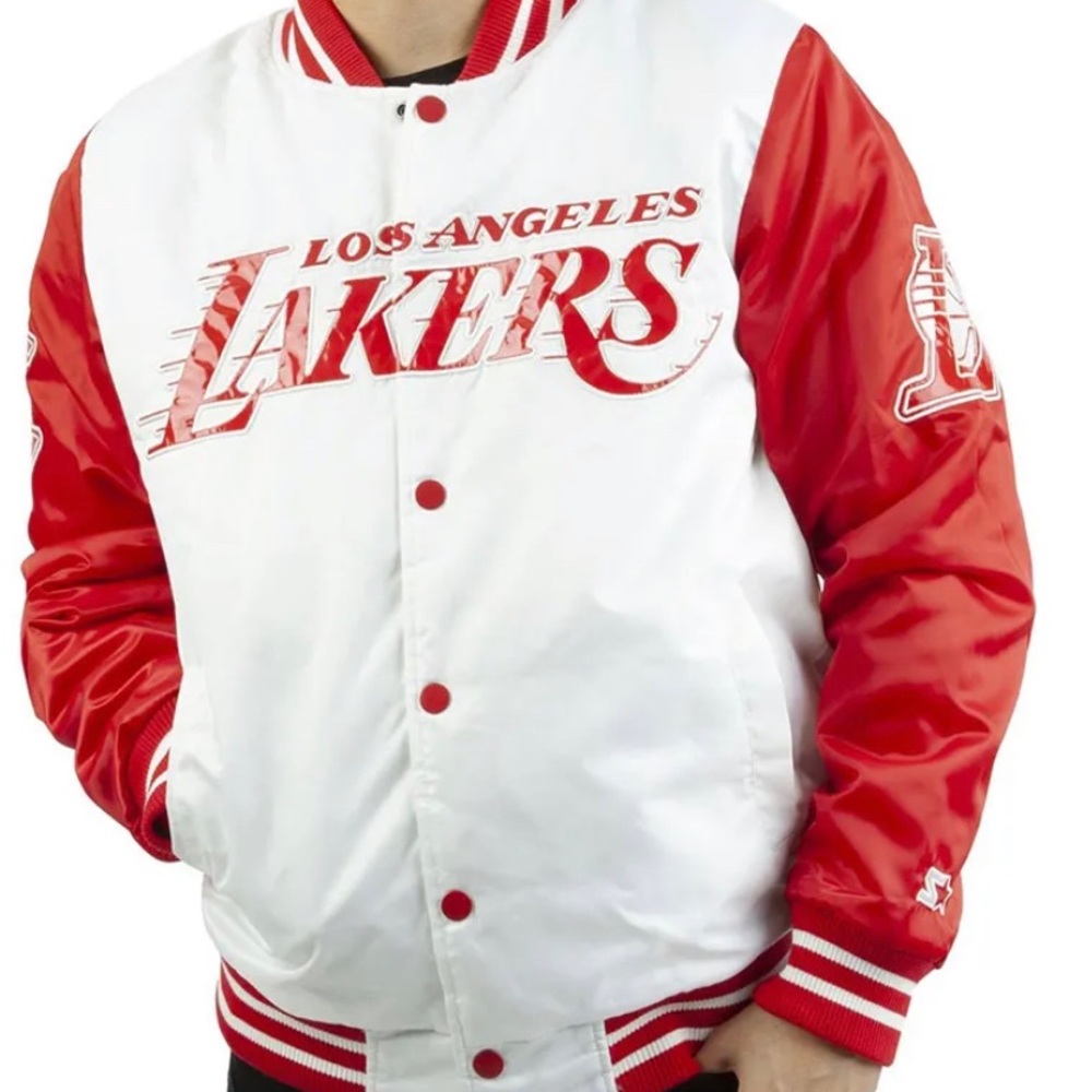 Cherry Red LA Lakers Jacket
